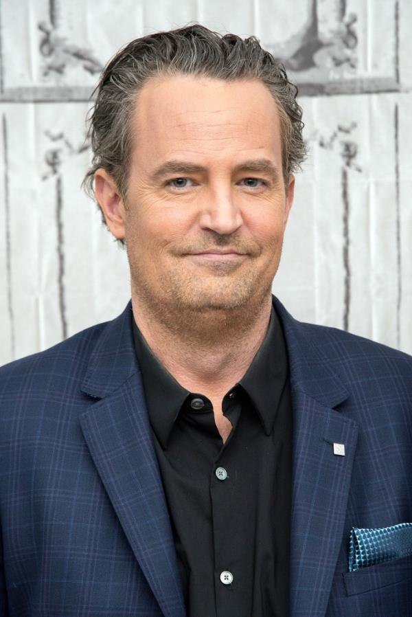 Actor Matthew Perry attends the AOL Build series to discuss "The Odd Couple" at AOL Studios in New York on April 5, 2016 in New York City.