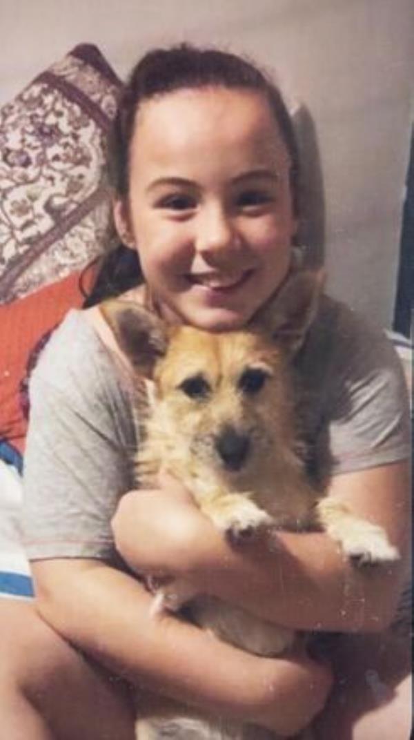A family photo of 13-year-old Sophia Gray with her dog Pepsi. On Thursday, Dublin District Coroner’s Court heard she had started  becoming concerned about her weight around the time of her Confirmation about a year before her death.